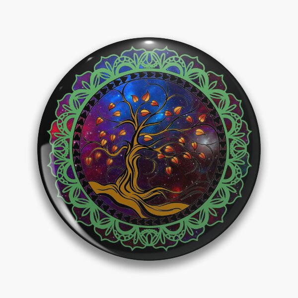 Item preview, ​​Universal Tree of life With Mandala Green Charka  designed and sold by Robertworkshop.