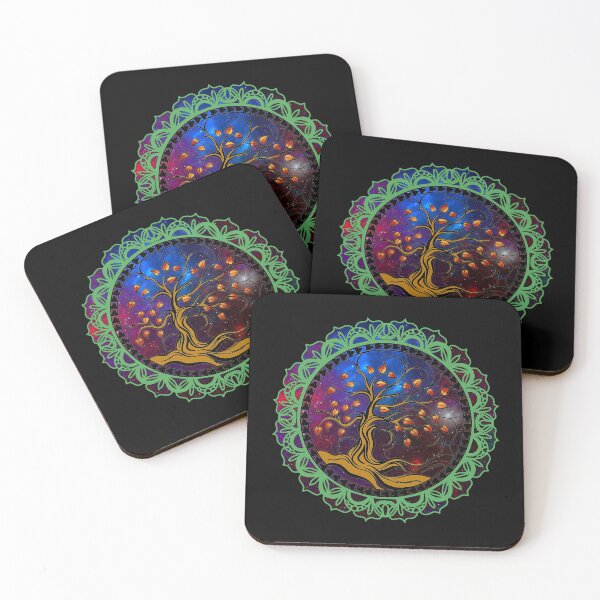 Item preview, ​​Universal Tree of life With Mandala Green Charka  designed and sold by Robertworkshop.
