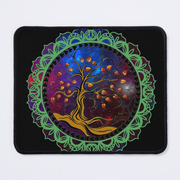 Item preview, ​​Universal Tree of life With Mandala Green Charka  designed and sold by Robertworkshop.