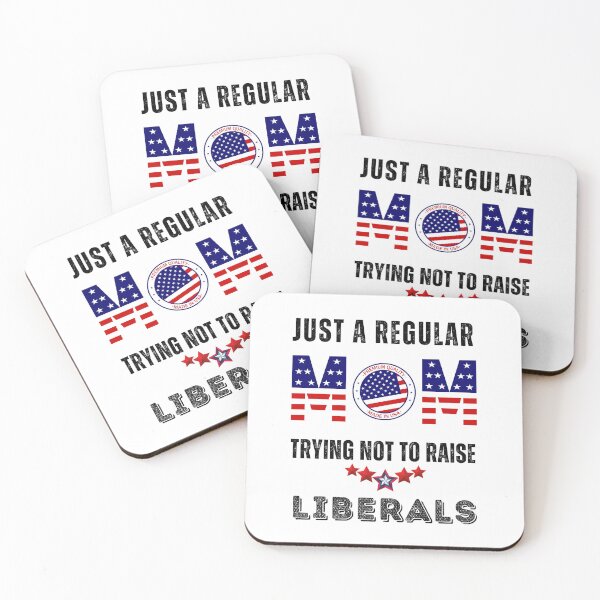 Item preview, Just a Regular Mom Trying Not to Raise Liberals T-Shirt/ USA Conservative Mom T-Shirt/ Funny Mothers Day Gifts/Conservative Mom Gifts/Homeschooling Mom T-Shirt designed and sold by KingdomKubs.