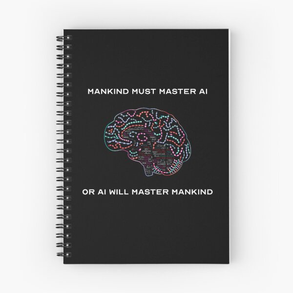 Item preview, Man must master AI designed and sold by Incognito Design.