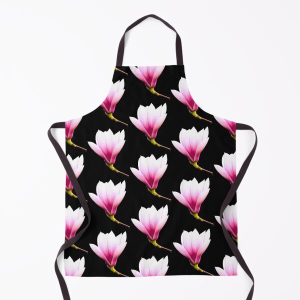 Item preview, Tulip Magnolia Bloom - black background designed and sold by Louise-Mae.