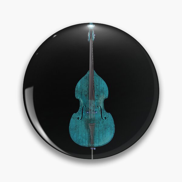 Item preview, Contrabass Double Bass Classic Jazz Music - teal designed and sold by PeterADesign.