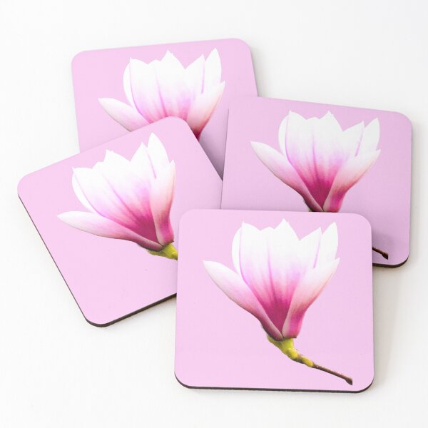 Item preview, Tulip Magnolia Bloom - pink background designed and sold by Louise-Mae.