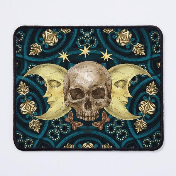 Item preview, Mandala with skull and moon designed and sold by viollamarshall.