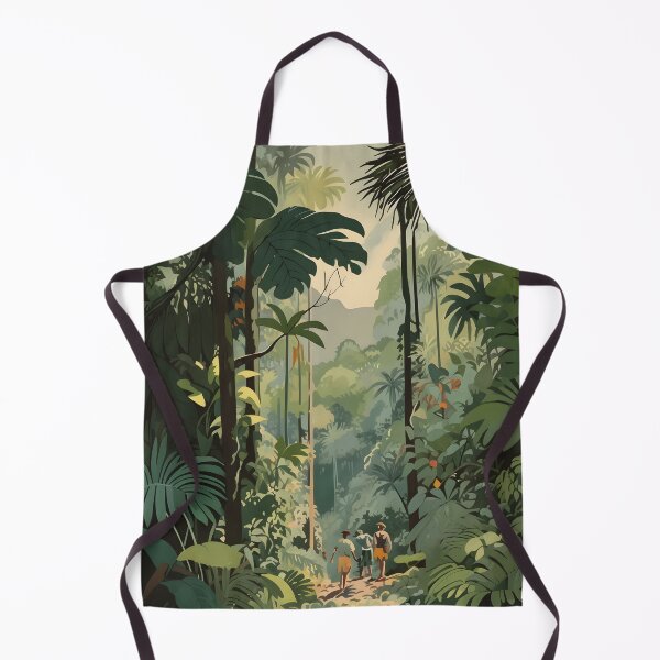 Item preview, Jungle Trek: A Vintage Gouache of Costa Rica's Manuel Antonio National Park designed and sold by Heritage Print Co.