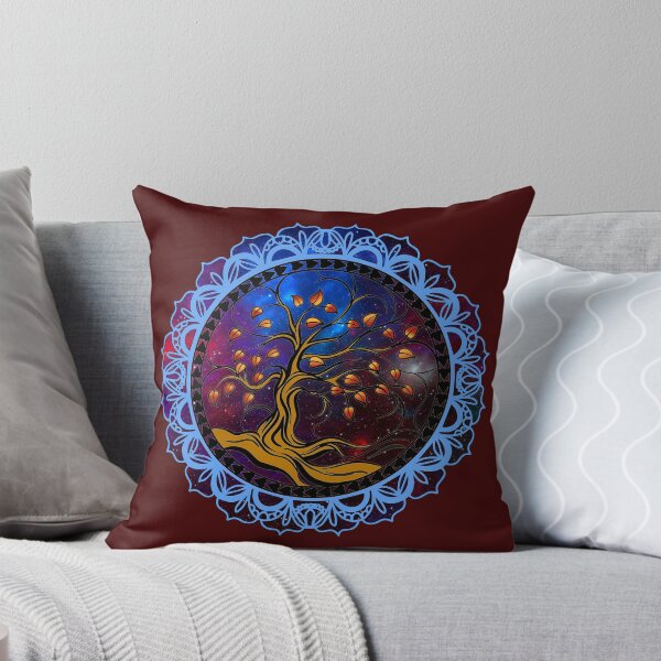 Item preview, Universal Tree of life With Mandala- Blue Chakra designed and sold by Robertworkshop.