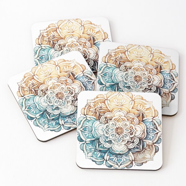 Item preview, A Boho Mandala in Soft Earth tones: Sacred Space Mandalas Collection designed and sold by GVRDesign.