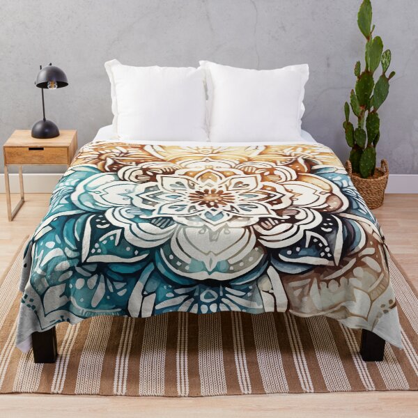 Item preview, A Boho Mandala in Soft Earth tones: Sacred Space Mandalas Collection designed and sold by GVRDesign.