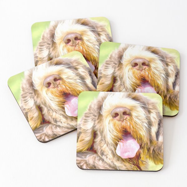 Item preview, Sunny summer day Spinone by heidiannemorris designed and sold by FOLK ART FUSION by heidiannemorris.