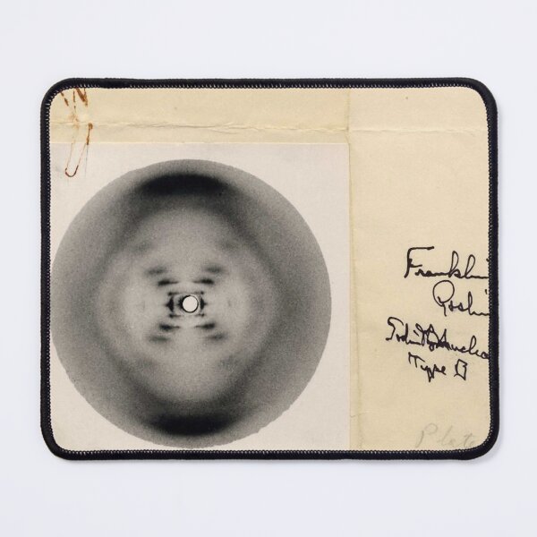 Item preview, Rosalind Franklin's B-Form x-ray of DNA, 1952, Diffraction Photo designed and sold by ScienceSource.