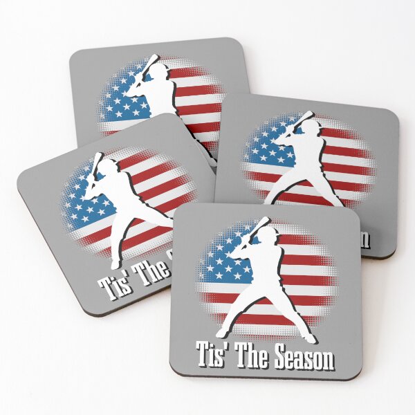 Item preview, Baseball Game Tis The Season Baseball Player USA Flag designed and sold by CharJens.