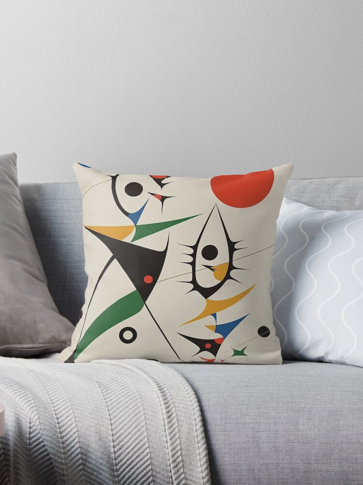 Thumbnail 1 of 4, Pillow, Joan Miro designed and sold by VanKlin.