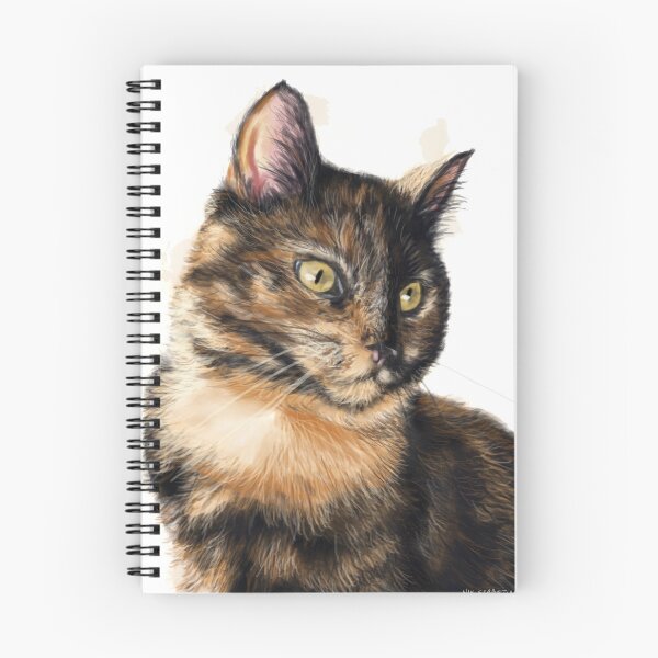 Item preview, Miss Cat - Tortoiseshell Cat Painting designed and sold by Nik Harless.