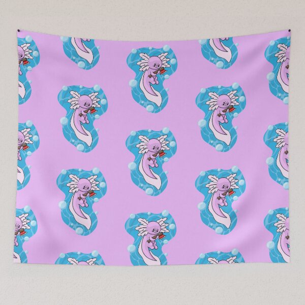 Aperçu de l'œuvre Axe-olotl en violet créée et vendue par pricklyroseco.