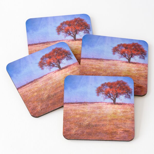 Item preview, Solitude Red Tree Landscape  designed and sold by art64.