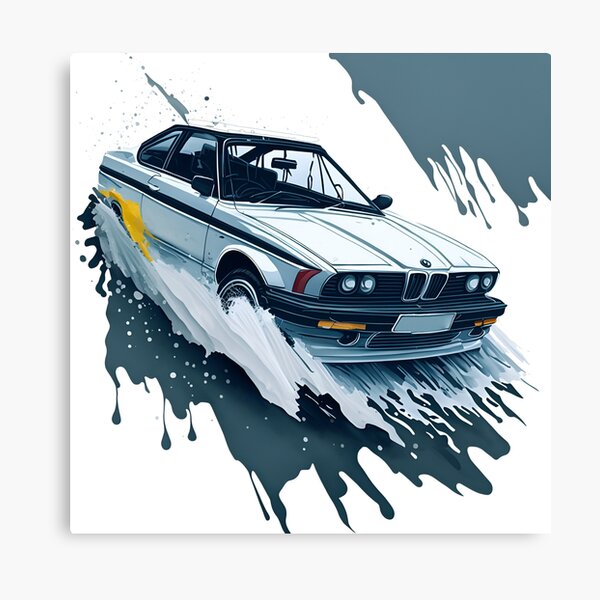 Poster de voiture BMW F30 320i Coupé - Impression sur toile
