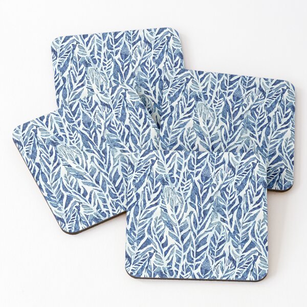 Item preview, Blue Leaves Pattern designed and sold by Pattrnz.