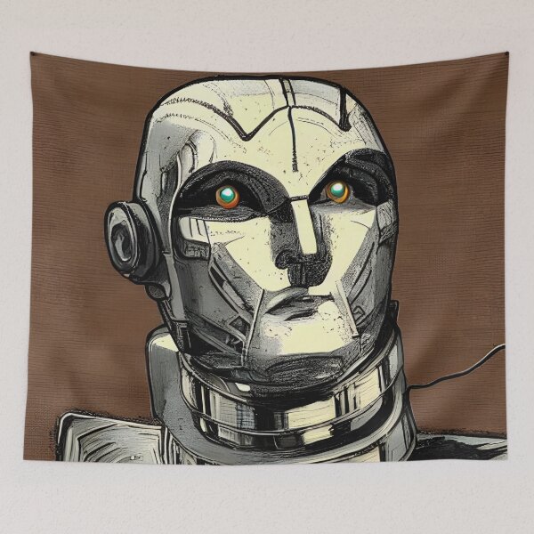 Item preview, Robot in the style of famous art. designed and sold by CRAFTER-MEDIA.