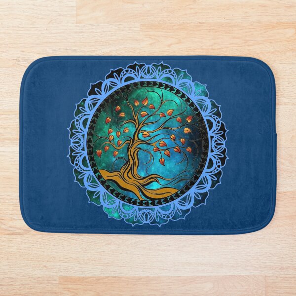 Item preview, Universal Tree of life With Mandala - Blue space Chakra  designed and sold by Robertworkshop.