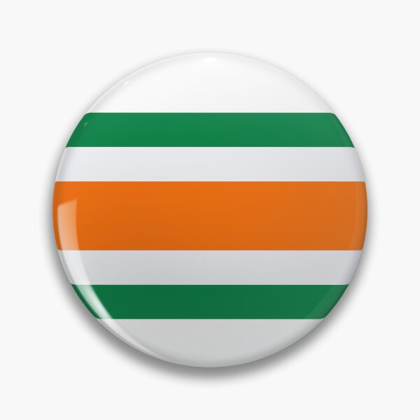 Item preview, Irish Horizontal Green White Orange Mod Racing Stripes fashion design designed and sold by ModSupporters.