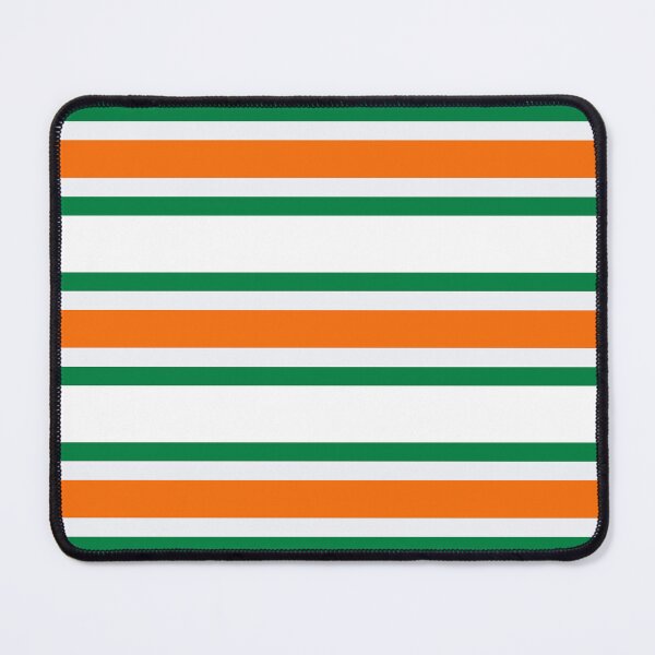 Item preview, Irish Horizontal Green White Orange Mod Racing Stripes fashion design designed and sold by ModSupporters.