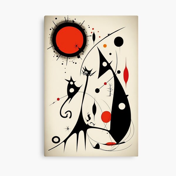 Joan Miro, surréalisme abstrait, peintre espagnol Impression sur toile