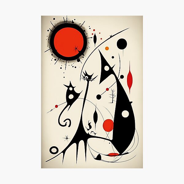 Vista previa del artículo con la obra «Joan Miró, surrealismo abstracto, pintor español», diseñado y vendido por VanKlin.