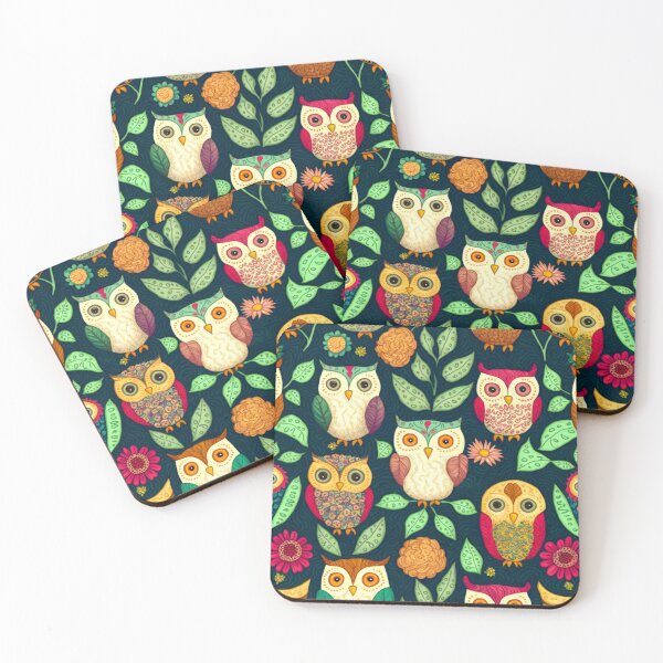 Item preview, Owl ilustration pattern designed and sold by MagicWardrobe.