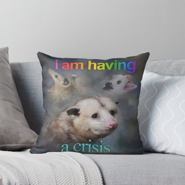 Item preview, I am having a crisis possum word art designed and sold by snazzyseagull.
