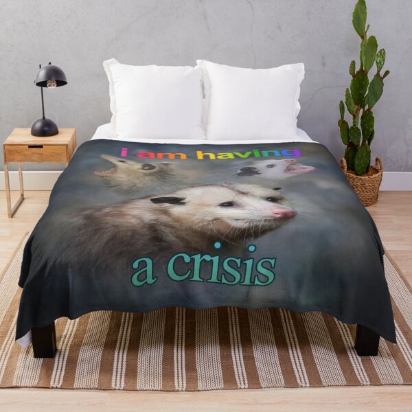 Item preview, I am having a crisis possum word art designed and sold by snazzyseagull.