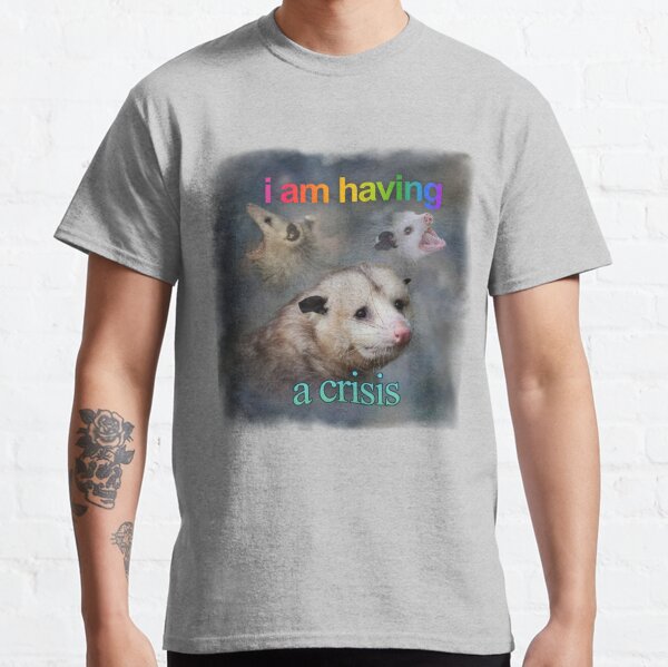 I am having a crisis possum word art Classic T-Shirt