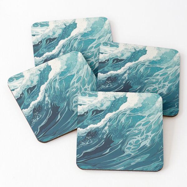 Item preview, Blue Ocean Waves  designed and sold by chinnyuee.