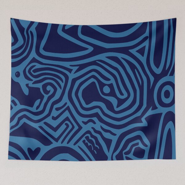Item preview, Riot. Vector, Abstract design In Blue. designed and sold by I-Desire.