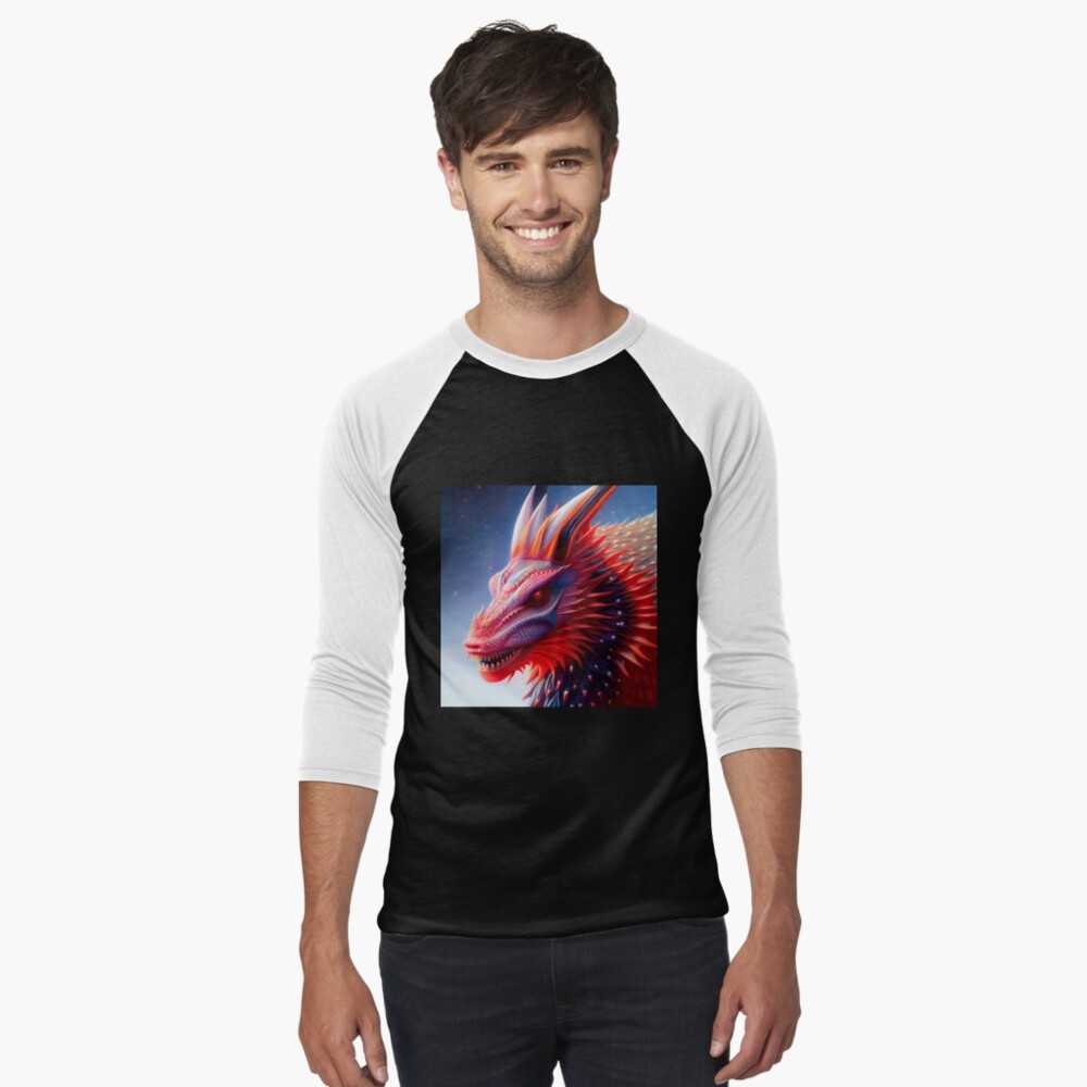 Item preview, Baseball ¾ Sleeve T-Shirt designed and sold by dragynrain.