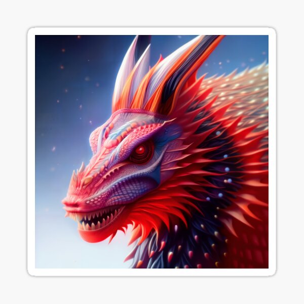 Crystal Dragons Series #02: Ruby Midnight Sticker