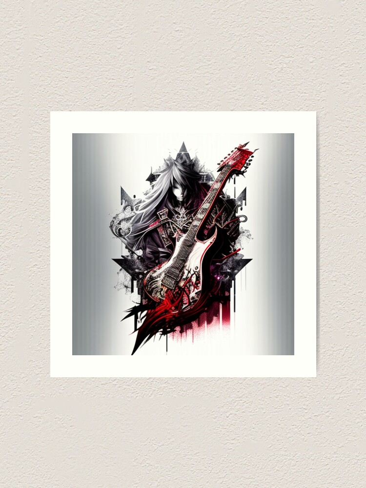 Animated electric guitar