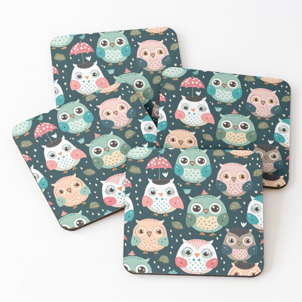 Item preview, Cute owl pattern designed and sold by MagicWardrobe.