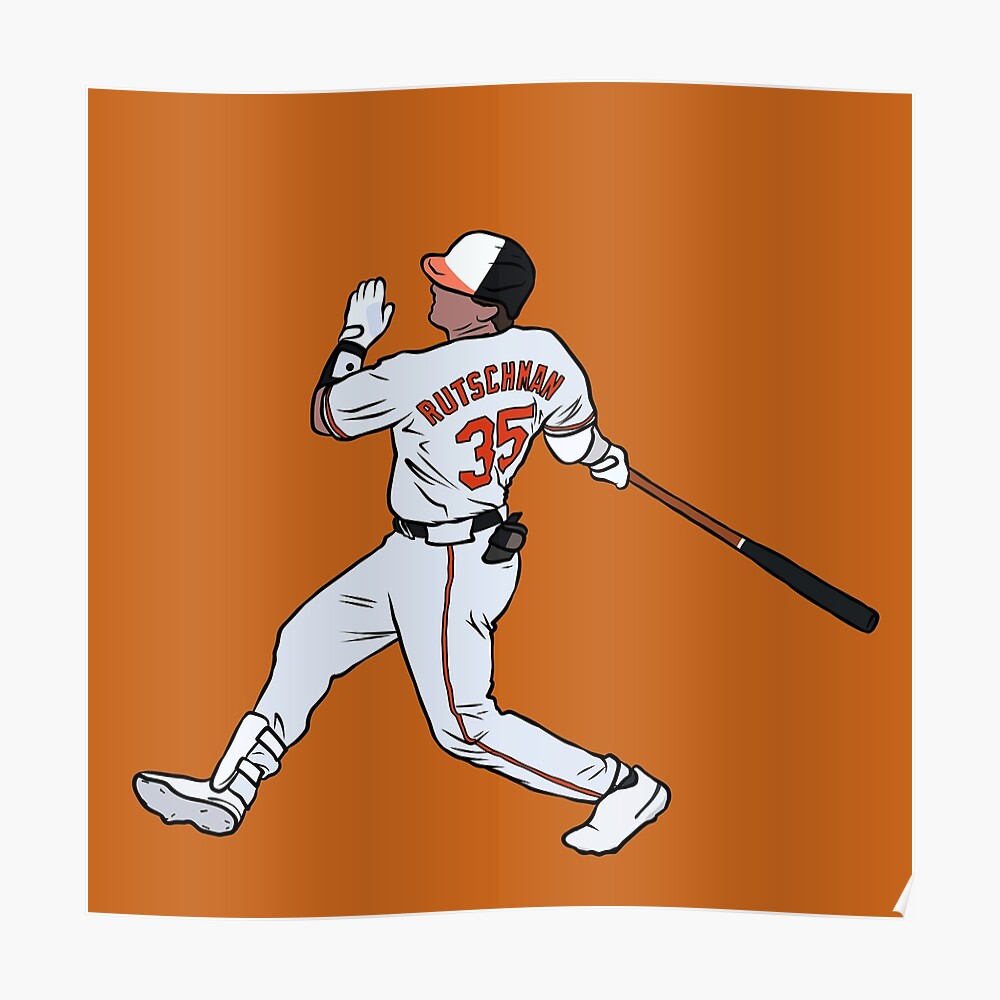 Adley Rutschman Home Run Swing Sticker for Sale by RatTrapTees