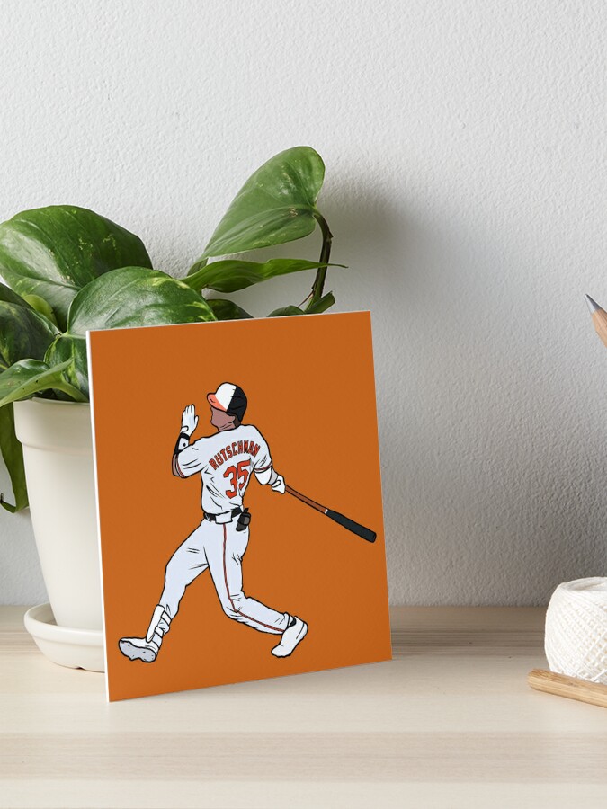 Adley Rutschman Home Run Swing Art Board Print for Sale by RatTrapTees