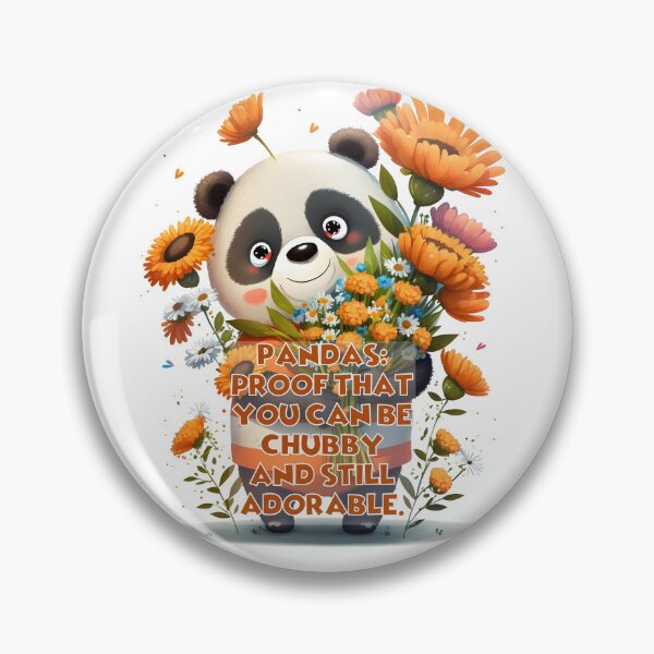 Item preview, Chubby Panda Sticker designed and sold by Lori Winslow Designs.