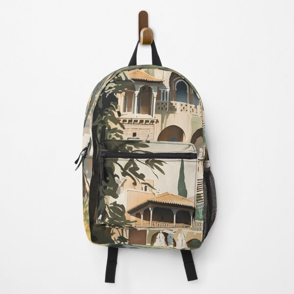 Item preview, Journey through Spain's Alhambra Palace: A Vintage Gouache Exploration designed and sold by Heritage Print Co.