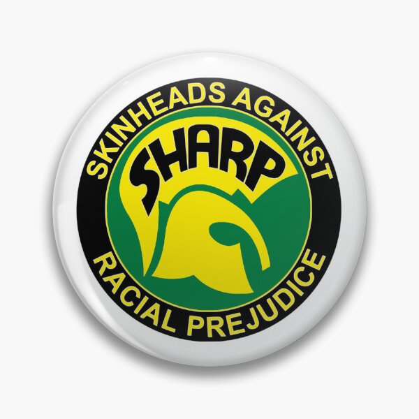 Item preview, Trad Skin SHARP Skins against racism in black gold green design designed and sold by ModSupporters.