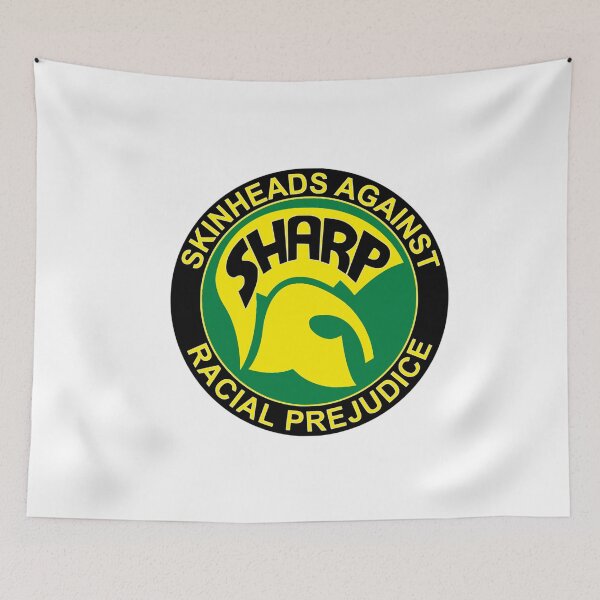 Item preview, Trad Skin SHARP Skins against racism in black gold green design designed and sold by ModSupporters.