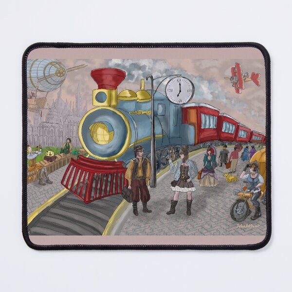 Item preview, Steampunk scene designed and sold by Julia's Print Studio .
