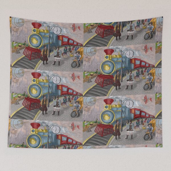 Item preview, Steampunk scene  designed and sold by Julia's Print Studio .