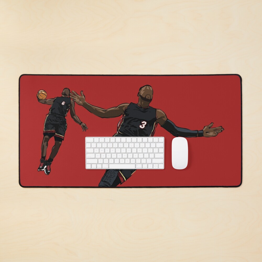 Dwyane Wade and LeBron James Iconic Miami Sketch Photographic