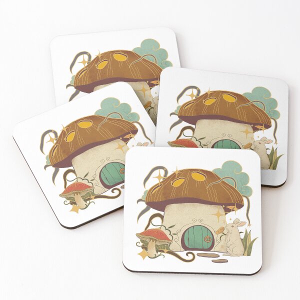 Item preview, Whimsical mushroom cottage  designed and sold by vintagelady56.