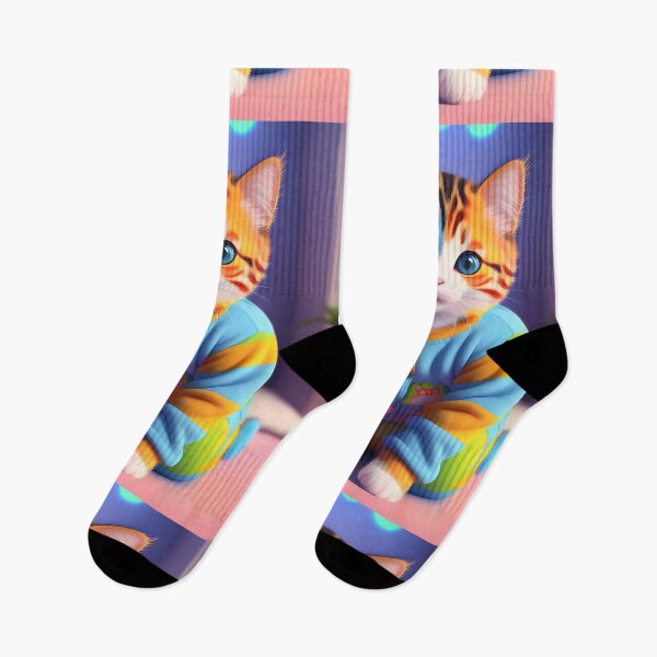Item preview, Beautiful Cat in Pajamas - Modern Digital Art designed and sold by Ai-michiart.