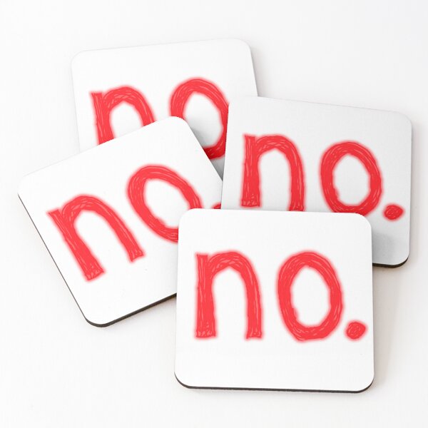 Item preview, No. The word in red letters with a full stop. designed and sold by claireseyeview.